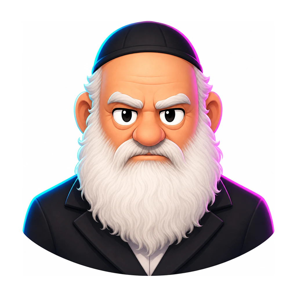 איור מסוגנן של יצחק גולדקנופף (איור, לא צילום)